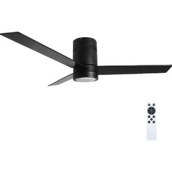 Gruppe RX52-060 Black Ανεμιστήρας Οροφής 132cm 40W με Φως & Τηλεχειριστήριο Μαύρος