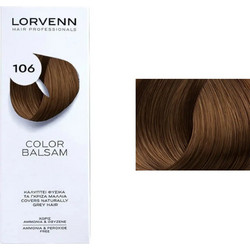 Lorvenn Color Balsam 106 Ξανθό Σκούρο Ημιμόνιμη Βαφή Μαλλιών Χωρίς Αμμωνία 60ml