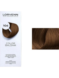 Lorvenn Color Balsam 106 Ξανθό Σκούρο Ημιμόνιμη Βαφή Μαλλιών Χωρίς Αμμωνία 60ml