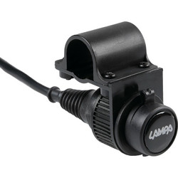 Πίζα Για Φις Lampa 90535 Με Καπάκι Για Στήριξη Τιμονιού Μοτο 12V 12Α Αδιάβροχο LAMPA 9053.5-LM