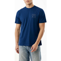 MEXX Logo T-shirt Ανδρικό σε Χρώμα Μπλε Μπλε