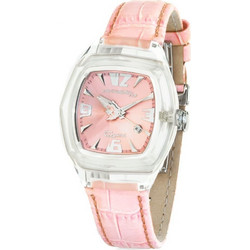 Chronotech Γυναικείο Ρολόι με Ροζ Δερμάτινο Λουράκι CT7888L-07