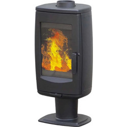 Plamen Aria 11KW Black Μαντεμένια Ξυλόσομπα Αερόθερμη 12.5kW