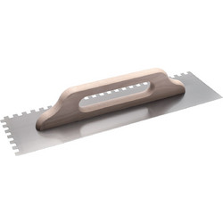 COME Σπάτουλα κόλλας ξύλινη λαβή 12Χ12 500x140x0.7mm 321-E
