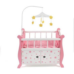 Bayer Chic 2000 Κούνια με Mobile Pink Stars για Κούκλα