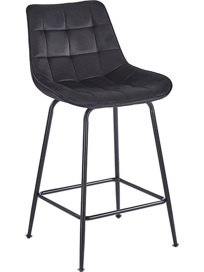ERMINA BLACK VELVET ΥΦΑΣΜΑ 64εκ. ΣΚΑΜΠΟ ΜΕΤΑΛΛΙΚΟ 49X50X64-94εκ