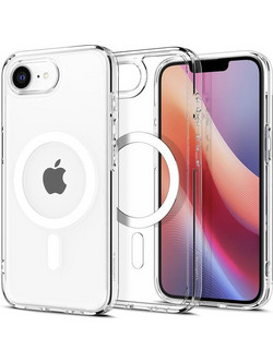 Spigen Crystal Hybrid MagSafe Θήκη Clear / White (iPhone 17e / 16e)