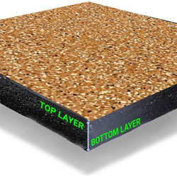 Δάπεδο Γυμναστηρίου Πλακάκι (CY-5001) Woodstone+Powder granules 1x1x0,2m