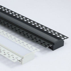 VK Lighting Προφίλ αλουμινίου χωνευτό 2m, trimless T φαρδύ, για LED ταινίες, IP20. Ασημί χωνευτό 75165-270264