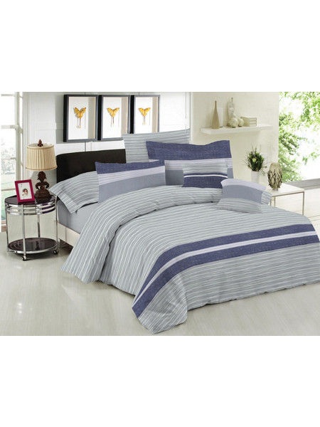 Παπλωματοθήκη Le Blanc Premium Cotton 100% Brooklyn Ice Μονή 160x240