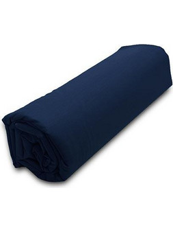 Sunshine Κατωσέντονο Menta με λάστιχο 26 Navy Ημίδιπλο (120x200+20)