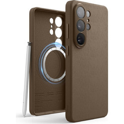 Θήκη Samsung Galaxy S26 Ultra Elago Magnetic Leather από Vegan Δέρμα με MagSafe - Taupe (EGS26MSLE69-TOU)