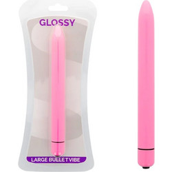 Glossy Large Bullet Vibe Δονητής Bullet 16.5cm Deep Rose