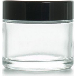 Γυάλινο Βαζάκι Διάφανο με Καπάκι 60ml, 1 τεμ