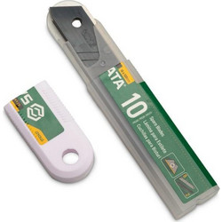Λάμα για φαλτσέτες σπαστή 10τεμ. 18mm Περιέχει 8 απλές λάμες και 2 καρβιδίου