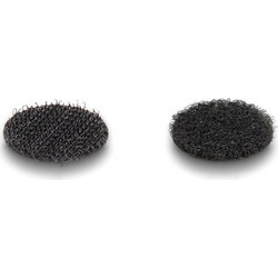 DELOCK αυτοκόλλητα τύπου Velcro 19088, στρόγγυλα, 20mm, μαύρο, 32 ζεύγη