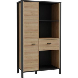 ΒΙΤΡΙΝΑ TERRANO RIVIERA OAK ΧΡΩΜΑ 87x40x153εκ - FYLLIANA - 819-226-027