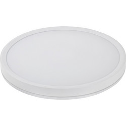 LED πλαφονιέρα στρογγυλή PC sidelit 230mm 24W CCT IP40 λευκή - 21-232480