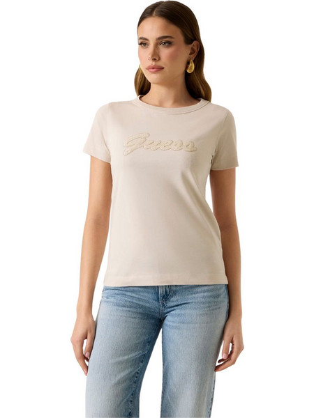 Guess Γυναικείο T-shirt W6GI08K3023-A11C Μπεζ