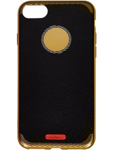 Θήκη σιλικόνης Back Cover Remax Biphane Black Leather Apple Iphone 7/8/SE 2020 μαύρο