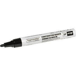 TOP MASTER Μαρκαδόρος ανεξίτηλος 2.8mm μαύρος & κίτρινος 549923