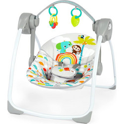 Bright Starts Playful Paradise Ηλεκτρικό Relax Μωρού Κούνια με Δόνηση έως 9kg Γκρι
