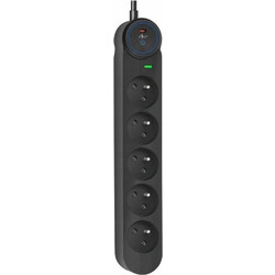 ART Extension Cord 5 Sockets F2110 3 m black