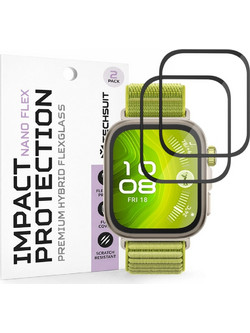 Techsuit(R) 2-Pack Nano Flex Προστασία για Huawei Watch Fit 4 Pro- Black