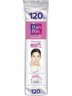 Pom Pon Extra Soft Δίσκοι Ντεμακιγιάζ 60τμχ + 60τμχ