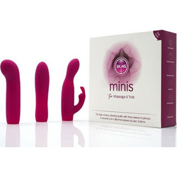 Skins Minis The Massage A Trois Δονητής 3σε1 με 3 Διαφορετικές Κεφαλές, 1σετ