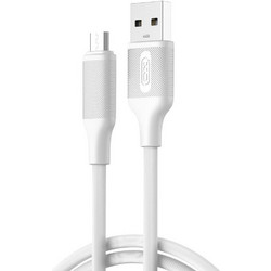 XO NB265 USB-A σε Micro USB Καλώδιο 1m Λευκό