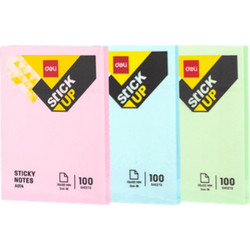 DELI ΧΑΡΤΙΑ ΣΗΜΕΙΩΣΕΩΝ ΑΥΤΟΚΟΛΛΗΤΑ 100 ΦΥΛΛΑ 76x101mm STICK UP
