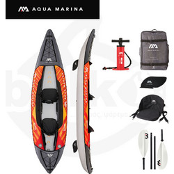 Aqua Marina Memba Φουσκωτό Kayak 2 Ατόμων Πορτοκαλί Γκρι 15681