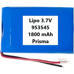 Επαναφορτιζόμενη Μπαταρία LiPo 3.7V 1800mAh Prisma μεγέθους 953545 1τμχ TC-574