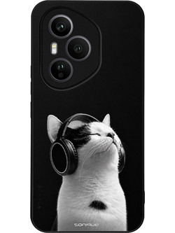 Sonique Men's Edition Θήκη (Honor 400 Pro 5G) με Σχέδιο «Audio Kitten» White