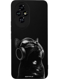 Sonique Men's Edition Θήκη (Honor 200 5G) με Σχέδιο «Audio Kitten - Black»