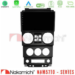 NAKAMICHI U-N84-JP023N NAM5710 Series 8Core Android13 4+64GB Jeep Wrangler 2008-2010 Navigation Multimedia Tablet 9"