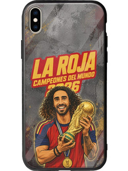 Θήκη La Roja Campeones del Mundo - Marc Cucurella iPhone X / XS Groove TPU (Tempered Glass και TPU)