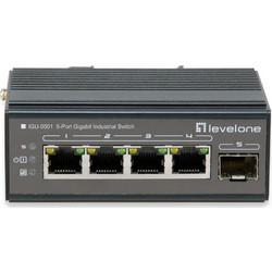 LevelOne IGU-0501 Unmanaged L2 Switch με 4 Θύρες Ethernet 1000Mbps και 1 SFP θύρα
