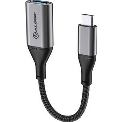 Alogic Super Ultra Adapter USB-C to USB-A (M/F) Space Grey