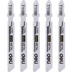 DELI σετ λάμες σέγας DH-QJT012-E4 για μέταλλο, T118B, 5τμχ