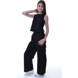 ΛΙΝΟ ΣΕΤ ΔΥΟ ΤΕΜΑΧΙΩΝ για κορίτσια Girl Kids 8-14 ετών σε μαύρο χρώμα