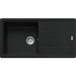 Franke Basis BFG 611-97 Matt Black Ένθετος Νεροχύτης Γρανίτη Αντιστρεφόμενος Ματ 97x50cm
