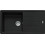 Franke Basis BFG 611-97 Matt Black Ένθετος Νεροχύτης Γρανίτη Αντιστρεφόμενος Ματ 97x50cm