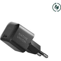 Native Union Φορτιστής Χωρίς Καλώδιο με Θύρα USB-C 30W Power Delivery Black