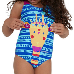 Speedo Starfizz Essential Applique Αθλητικό Παιδικό Μαγιό Ολόσωμο για Κορίτσι Μπλε 810412-D816