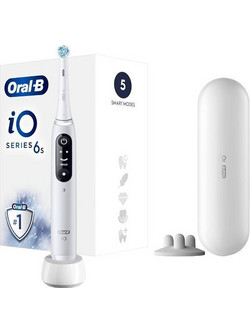 Oral-B iO Series 6S White Ηλεκτρική Οδοντόβουρτσα με Θήκη Ταξιδίου