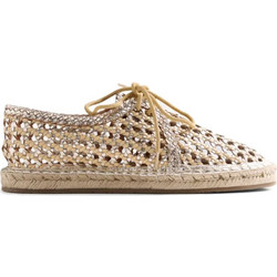 GIOSEPPO BRAIDED LEATHER WAYZATA ΦΛΑΤ ΠΑΠΟΥΤΣΙΑ-79100-P-PLATINUM