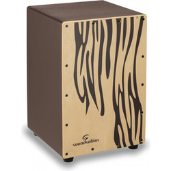 SOUNDSATION SCAJ05ZB | Cajon Snare, Tattoo Zebra