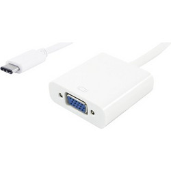 Powertech POWERTECH αντάπτορας USB Type-C σε VGA PTH-034, Full HD, λευκό